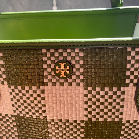 TORY BURCH Blake Straw Tote NWT - Picture 5 of 16